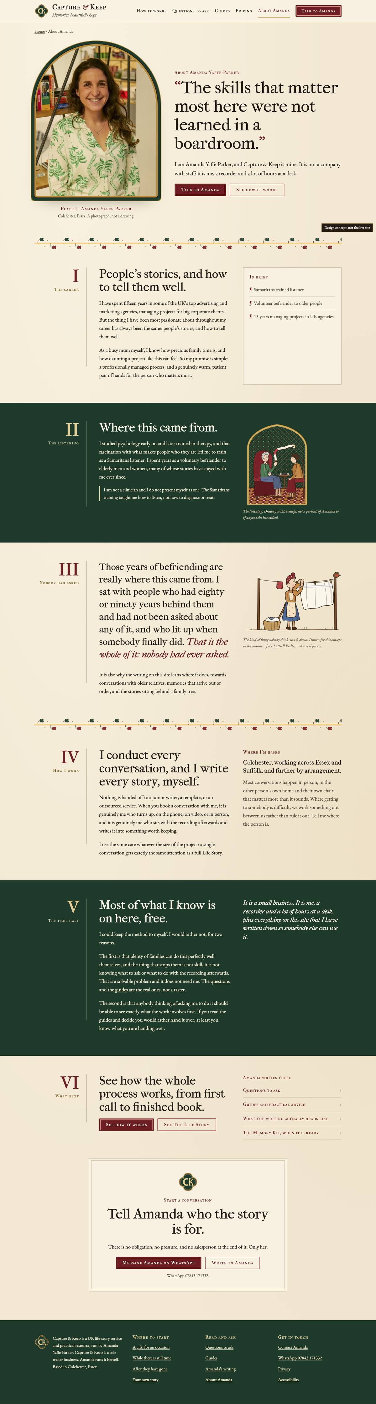 Inner page, desktop of The Grand Chronicle, full page
