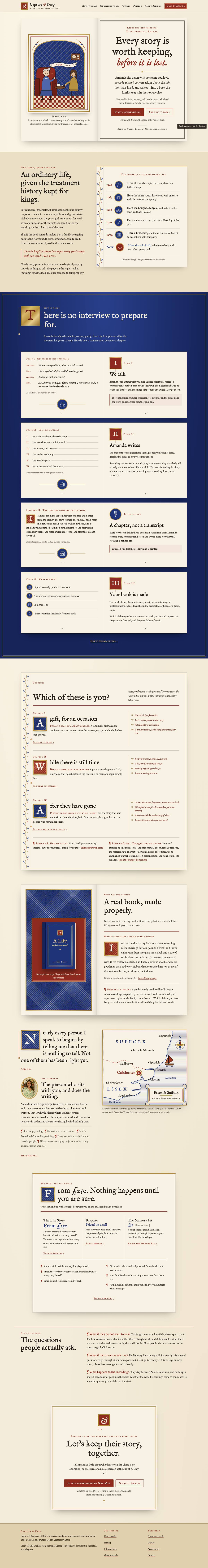 Home, desktop of The Ordinary Chronicle, full page