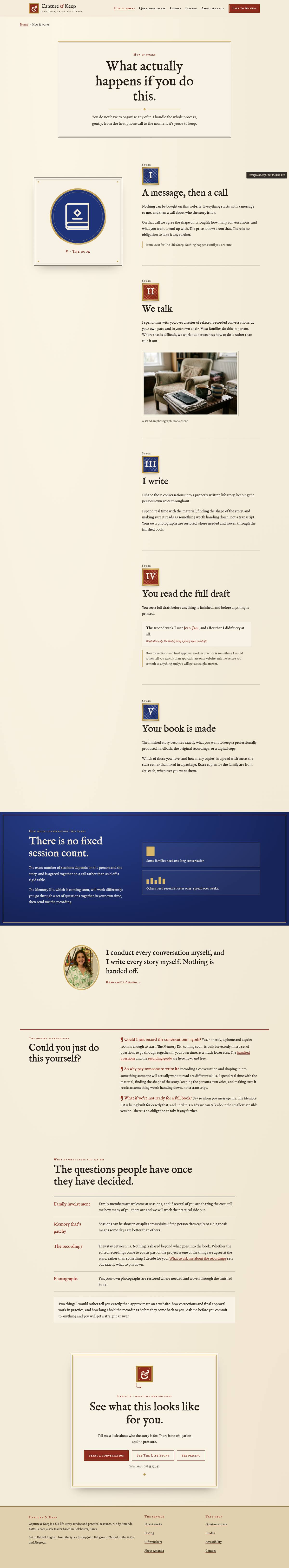 Inner page, desktop of The Ordinary Chronicle, full page
